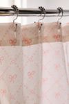 Eloise Bow Patterned Shower Curtain