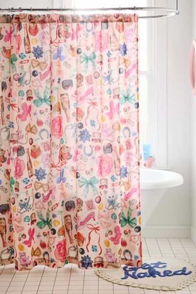 Stickers Shower Curtain