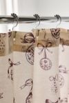 Locket Frame Patterned Shower Curtain