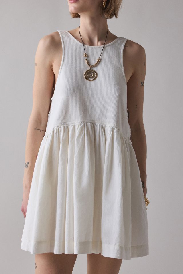 UO Lucia Trapeze Cotton Sleeveless Mini Dress #2