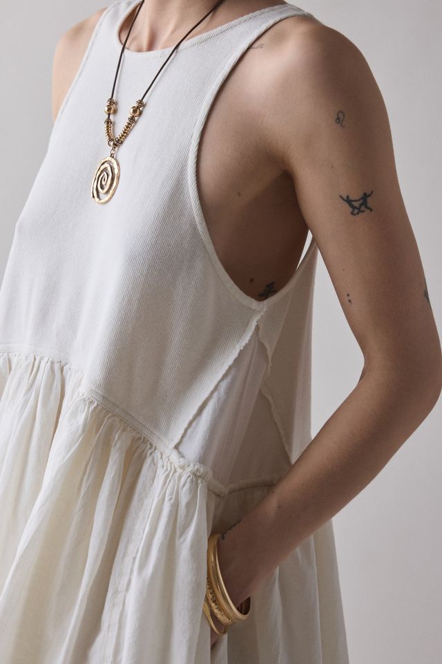 UO Lucia Trapeze Cotton Sleeveless Mini Dress #3