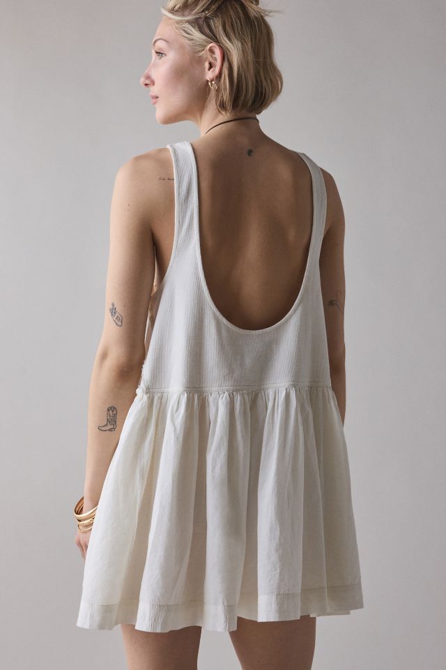 UO Lucia Trapeze Cotton Sleeveless Mini Dress #4