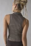 BDG Ledia Collared Zip-Front Vest Top