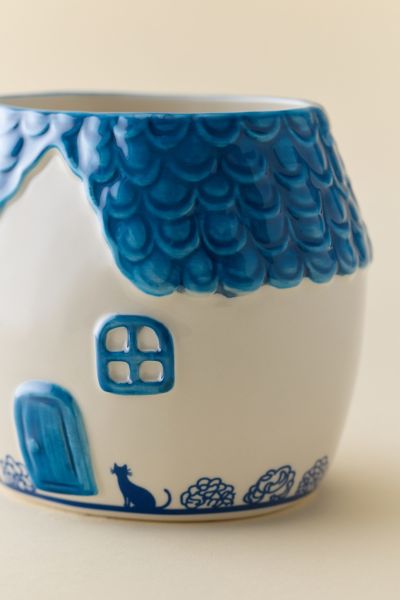 Delft House Ceramic Planter