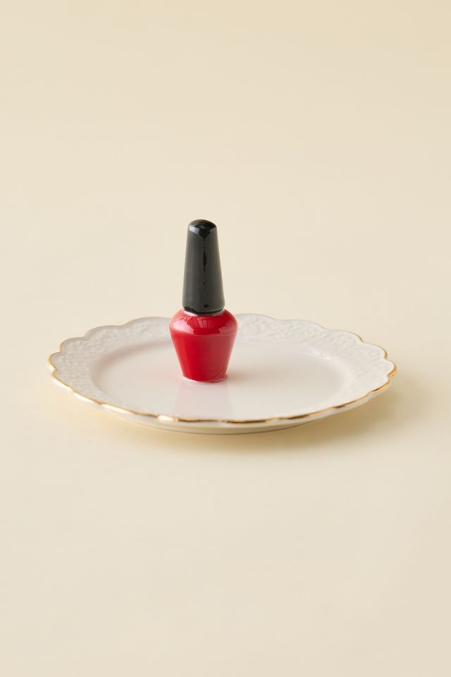 Nail Polish Ceramic Ring Holder & Catch-All Dish #1