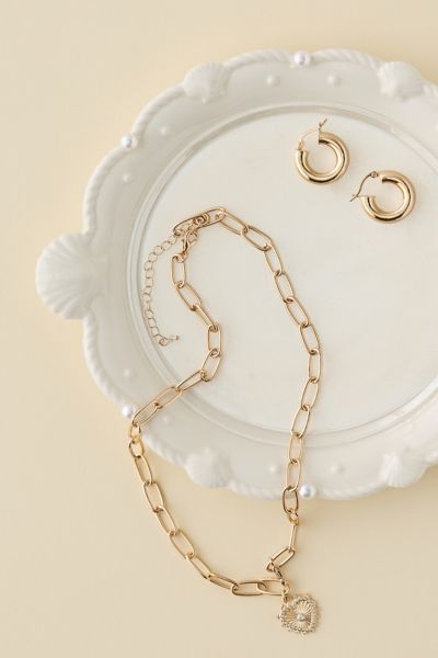 Pearl Shell Ceramic Trinket Tray