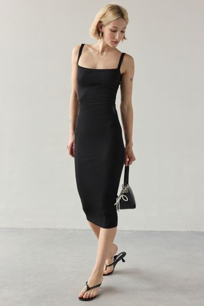 Lioness Brat Open-Back Bodycon Midi Dress