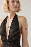Lioness District Plunging V-Neckline Halter Maxi Dress