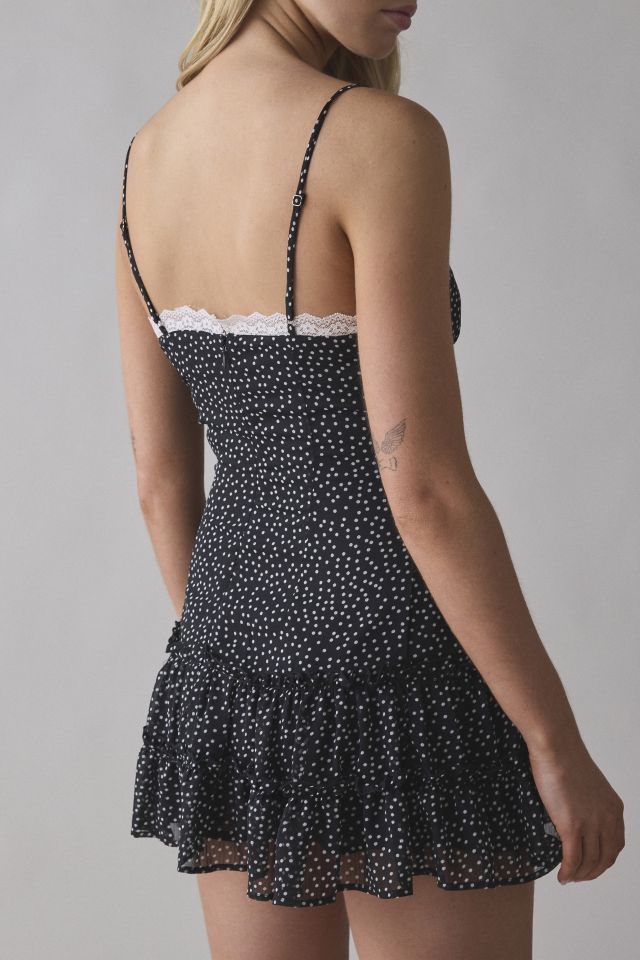 Lioness Yves Lace-Trim Cami Mini Dress #2