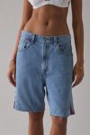 ReMADE By UO Side-Stripe Denim Jort