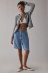 ReMADE By UO Side-Stripe Denim Jort