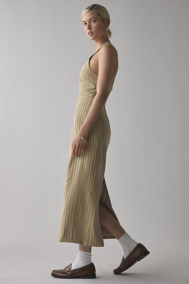 Lioness Les Deux Halter Midi Dress #1