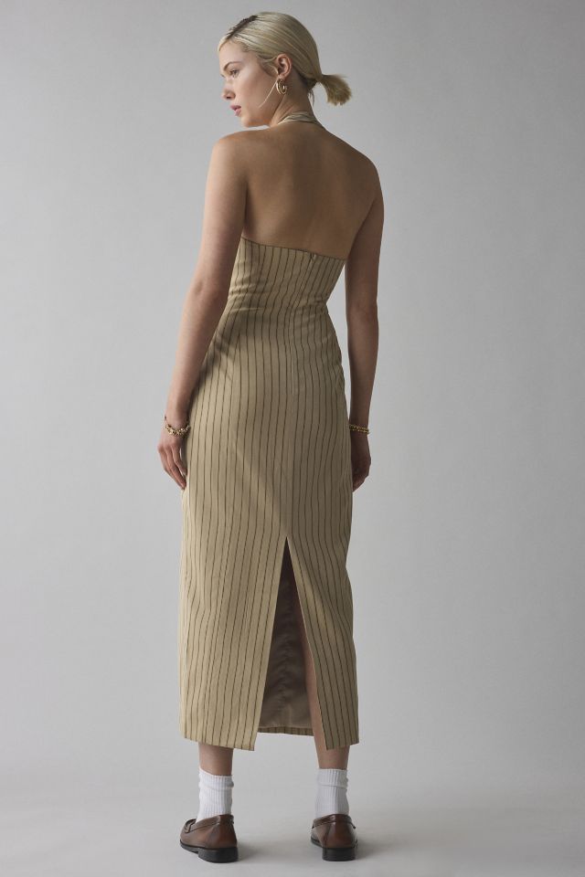 Lioness Les Deux Halter Midi Dress #3