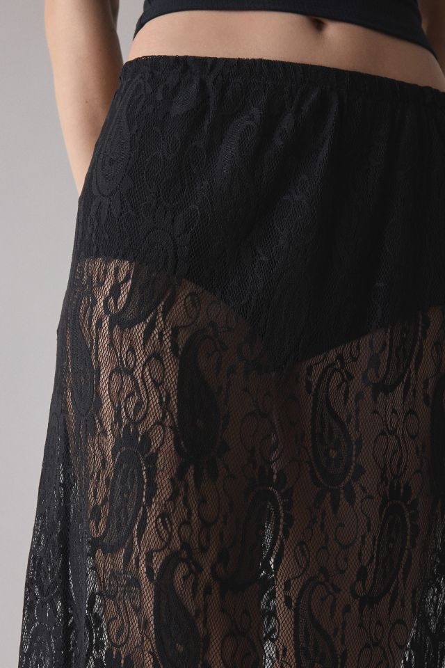 ReMADE By UO Sheer Lace Midi Skirt #2