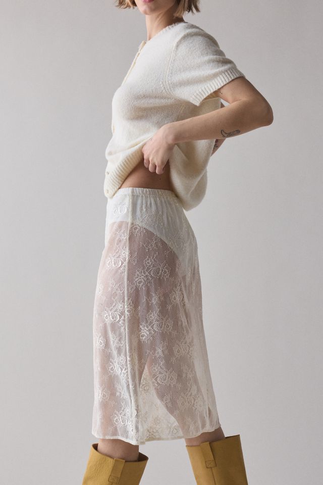 ReMADE By UO Sheer Lace Midi Skirt #3