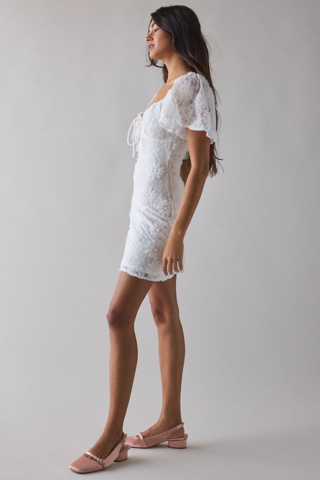 Kiss The Sky Textured Floral Mini Dress #1