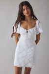 Kiss The Sky Textured Floral Mini Dress