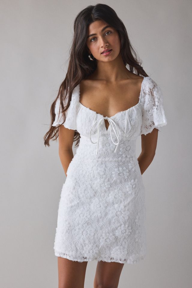 Kiss The Sky Textured Floral Mini Dress #3