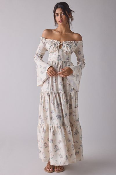 Kimchi Blue Renee Smocked Maxi Dress
