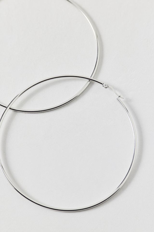 14k Gold Plated Oversized Thin Hoop Earring #1