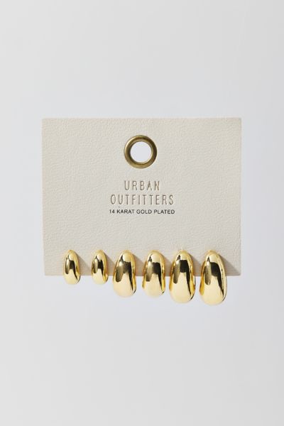 Dome Hoop Earring Set
