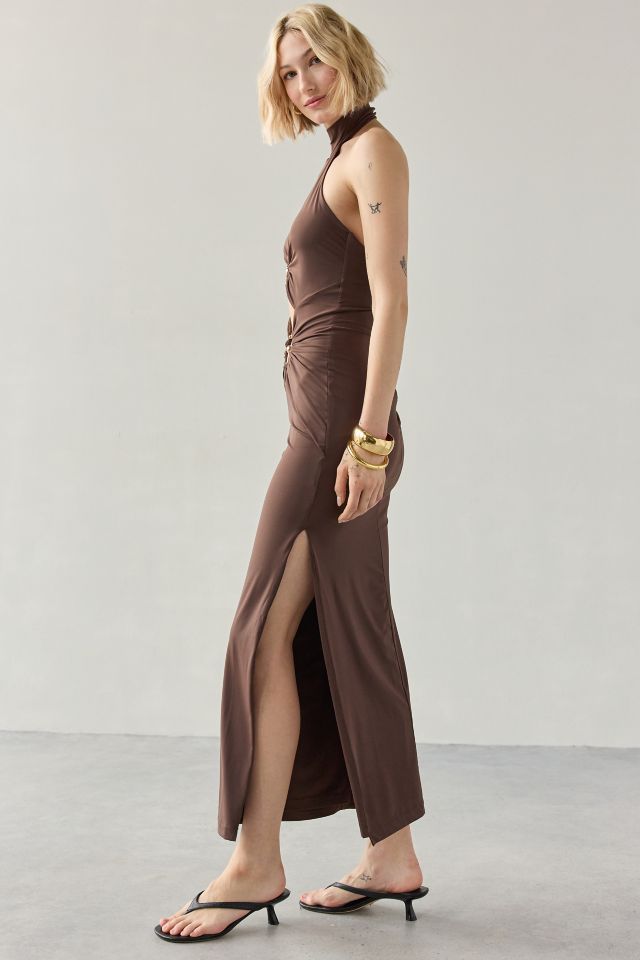Bardot Neve Collar Cutout Bodycon Maxi Dress #1