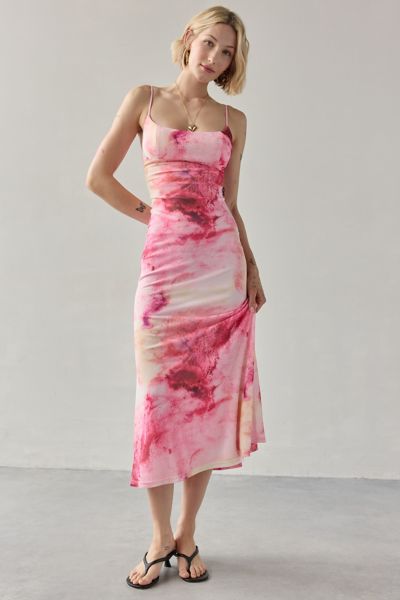 Robe midi en filet imprimé Bardot Adoni Slip