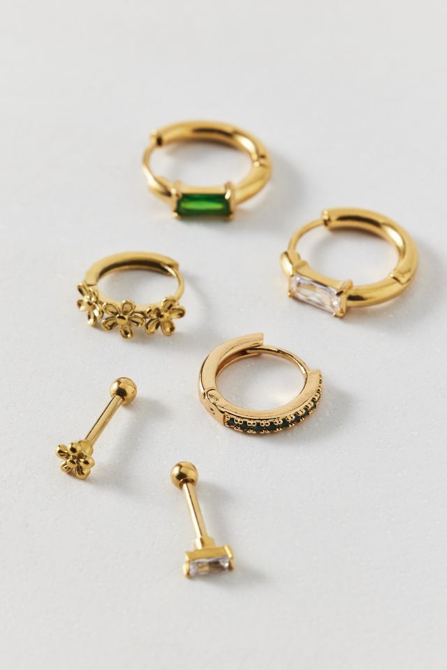 Floral Waterproof Earring Stack Set #1