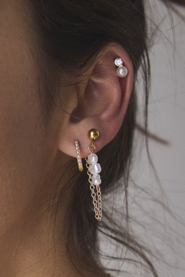 Pearl Waterproof Earring Stack Set #1