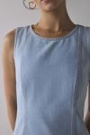 UO Maisie High-Neck Denim Shift Mini Dress