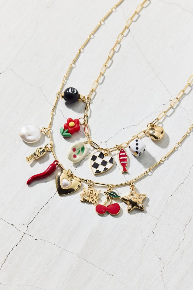 Roll The Dice Layering Charm Necklace Set #1