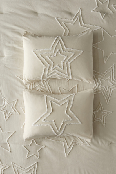 Star Icon Tufted Sham Set