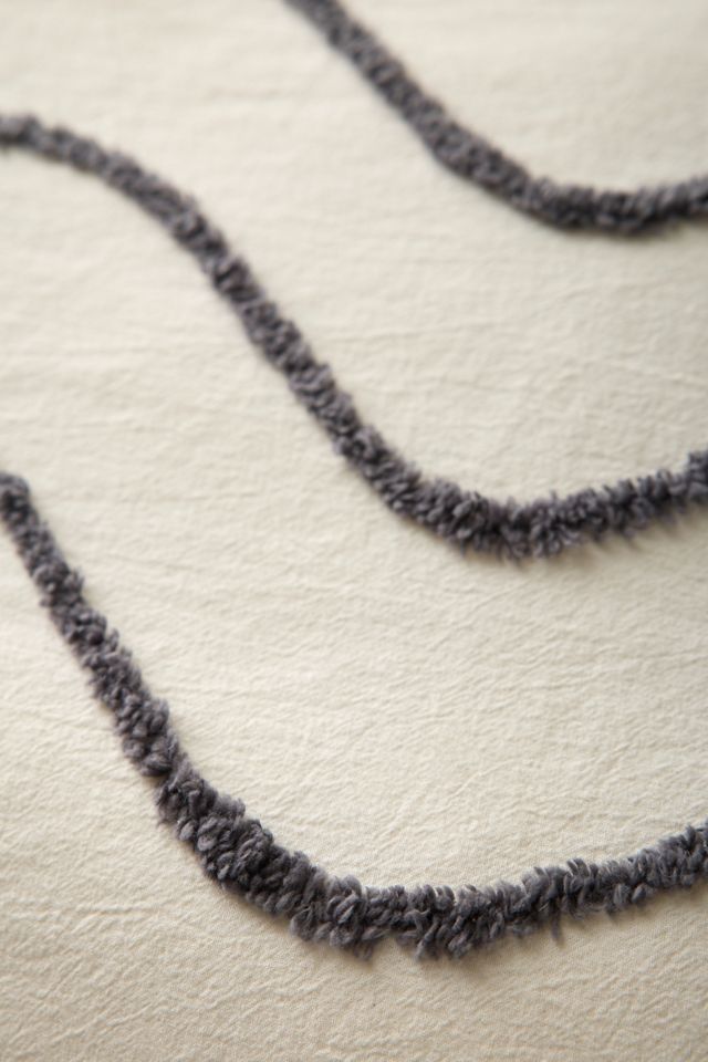 Wiggle Bordered Tufted Duvet Cover