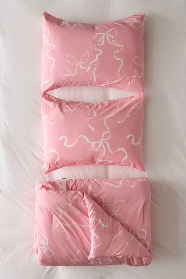 Painted Bows Patterned Comforter Set