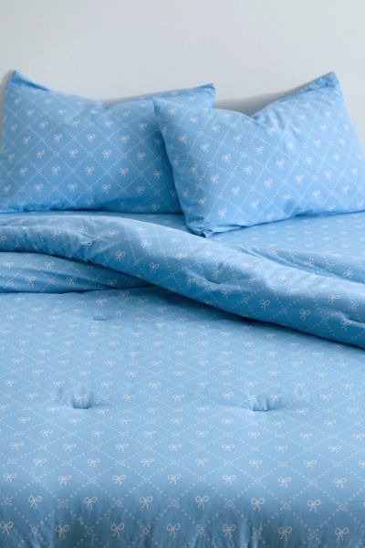 Eloise Bow Patterned Core Comforter Set