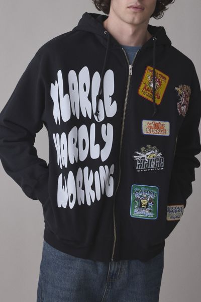 XLARGE Pilot Logo Paneled Sweatshirt | Urban Outfitters