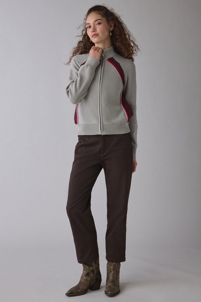 OBEY Lizzie Zip-Front Mock Neck Sweater #4