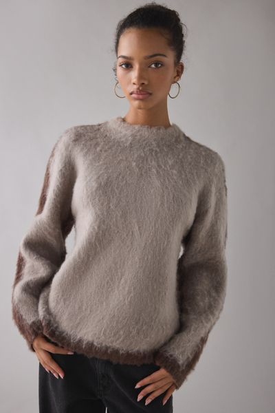 OBEY Aura Colorblock Crew Neck Pullover Sweater