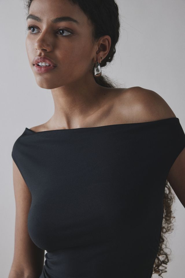 UO Happy Hour Asymmetrical Off-The-Shoulder Mini Dress #2