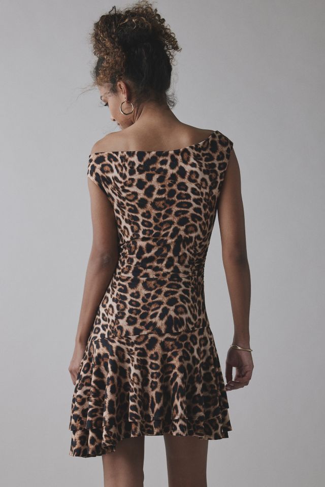 UO Happy Hour Asymmetrical Off-The-Shoulder Mini Dress #2