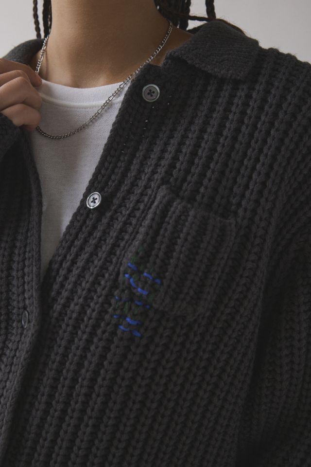 OBEY Julian Button Down Oversized Sweater #1