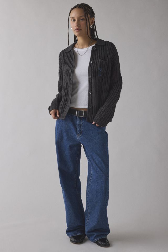 OBEY Julian Button Down Oversized Sweater #2