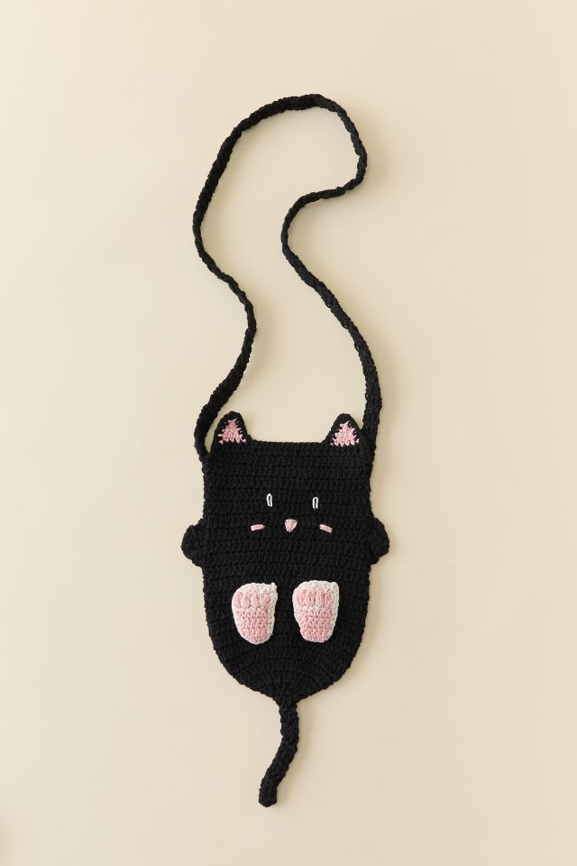 Cat Crochet Bottle Sling #1
