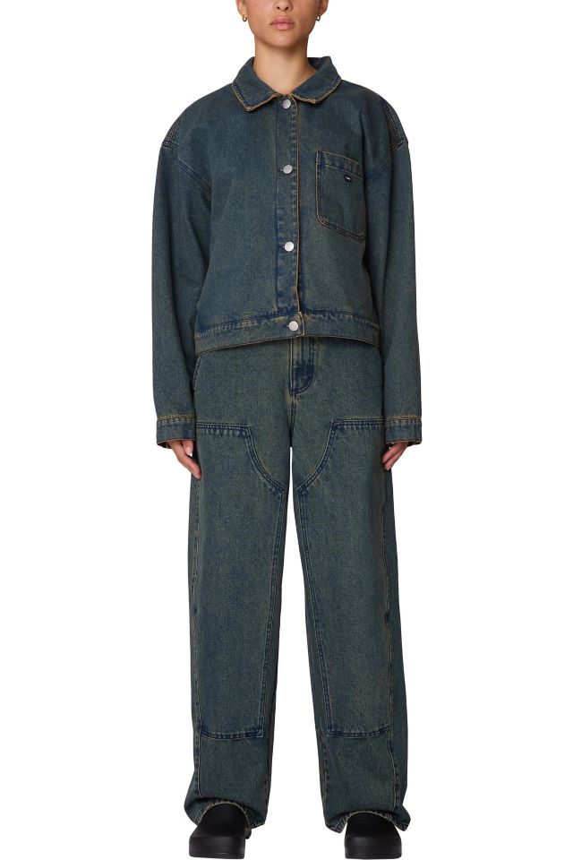 OBEY Ines Boxy Cropped Denim Jacket #1