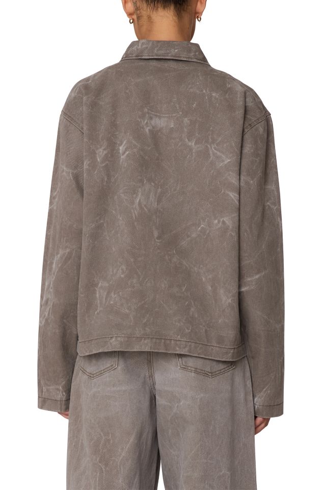 OBEY Donovan Zip-Front Denim Chore Jacket #2