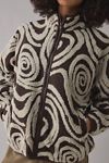 OBEY Swirls Jacquard Piled Fleece Zip-Up Jacket