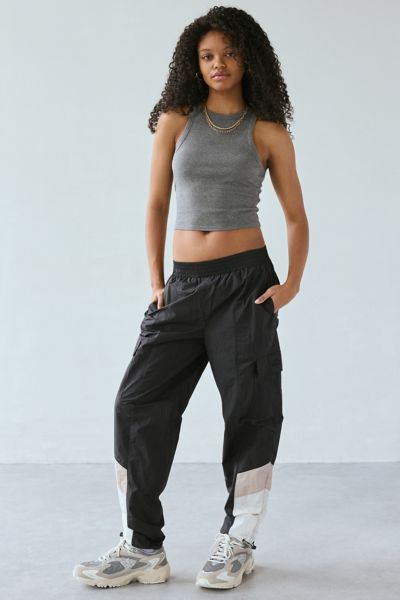 Shop Starter Colorblock Nylon Track Pant In Black, Women's At Urban Outfitters
