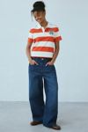 Starter Striped Short Sleeve Polo Shirt