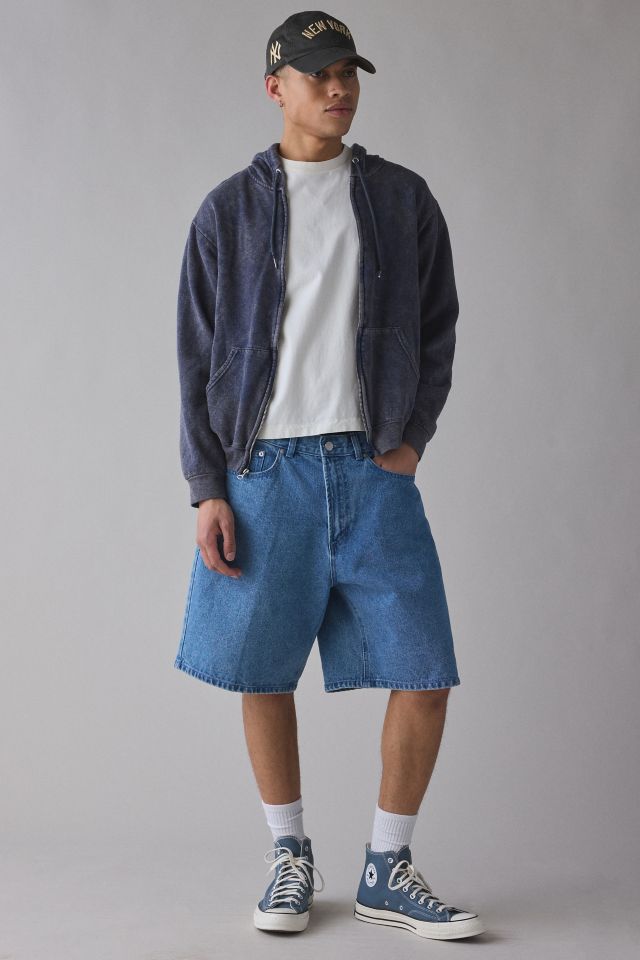 ReMADE By UO Acid Wash Zip-Up Hoodie Sweatshirt #2