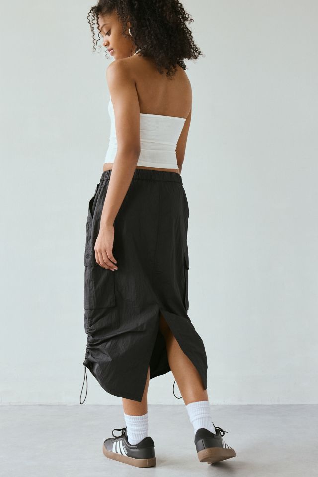 Starter Drawcord Cargo Nylon Midi Skirt #2